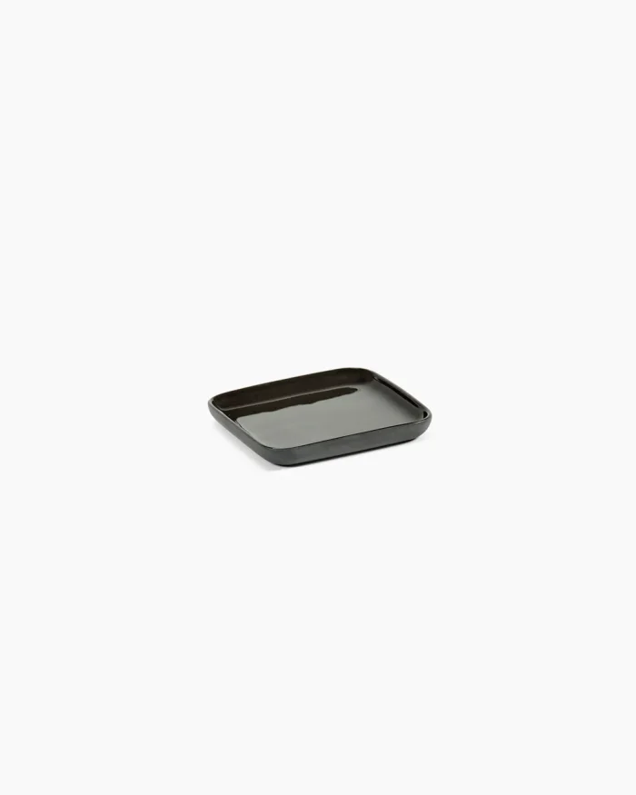 TRAY SQUARE COSE L9,8 x W9,8 x H1,2 CM DARK GREY