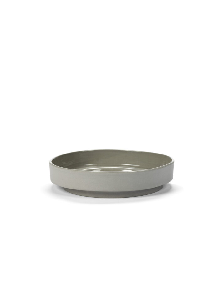 HIGH PLATE MAARTEN BAAS L20,8 x W20,9 x H4,6 CM LIGHT GREY