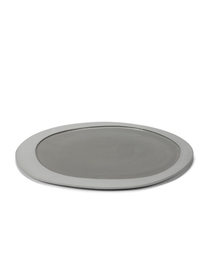PLATE MAARTEN BAAS L L33,6 x W30,5 LIGHT GREY