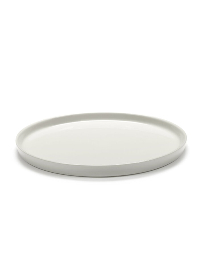 HIGH PLATE CENA L L26 x W26 x H1,8 CM IVORY