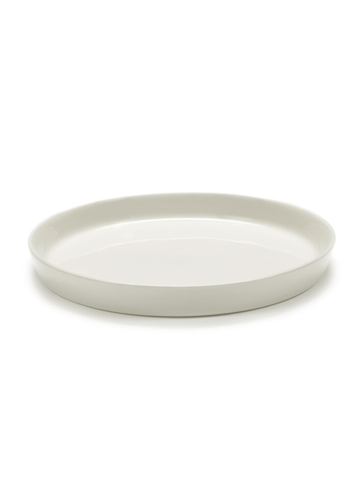 DEEP PLATE CENA L L26 x W26 x H2,8 CM IVORY