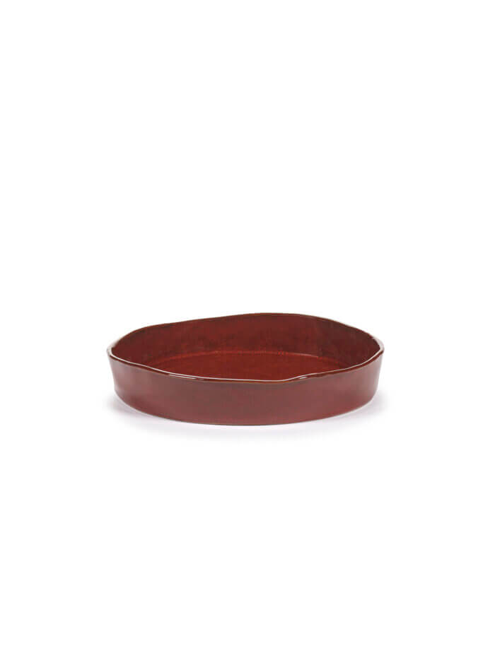 DEEP PLATE M VENETIAN RED LA MÈRE L 23 W 23 H 4 CM