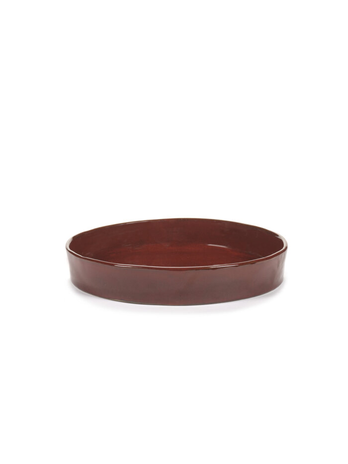 DEEP PLATE L VENETIAN RED LA MÈRE L 25 W 25 H 4.5 CM