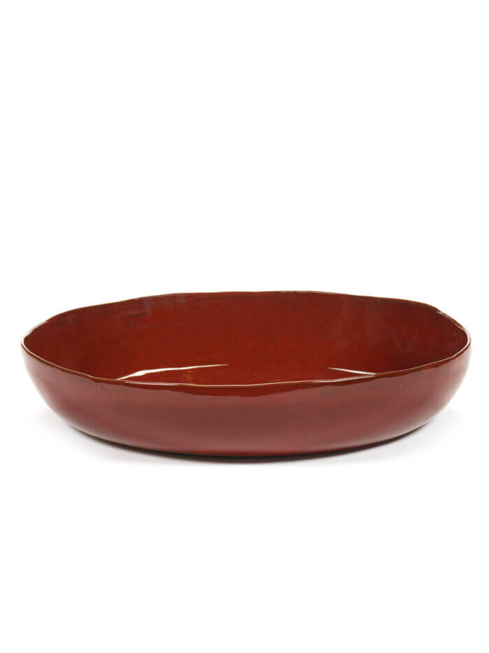 SERVING BOWL L VENETIAN RED LA MÈRE L 37 W 37 H 7 CM