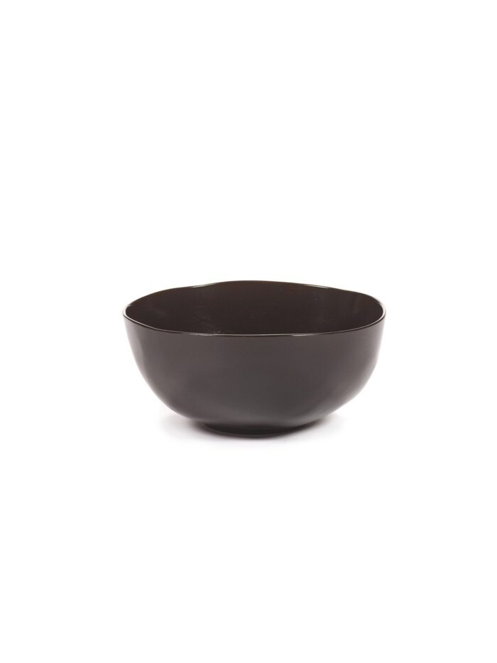 HIGH BOWL EBONY LA MÈRE L 21 W 21 H 9.5 CM