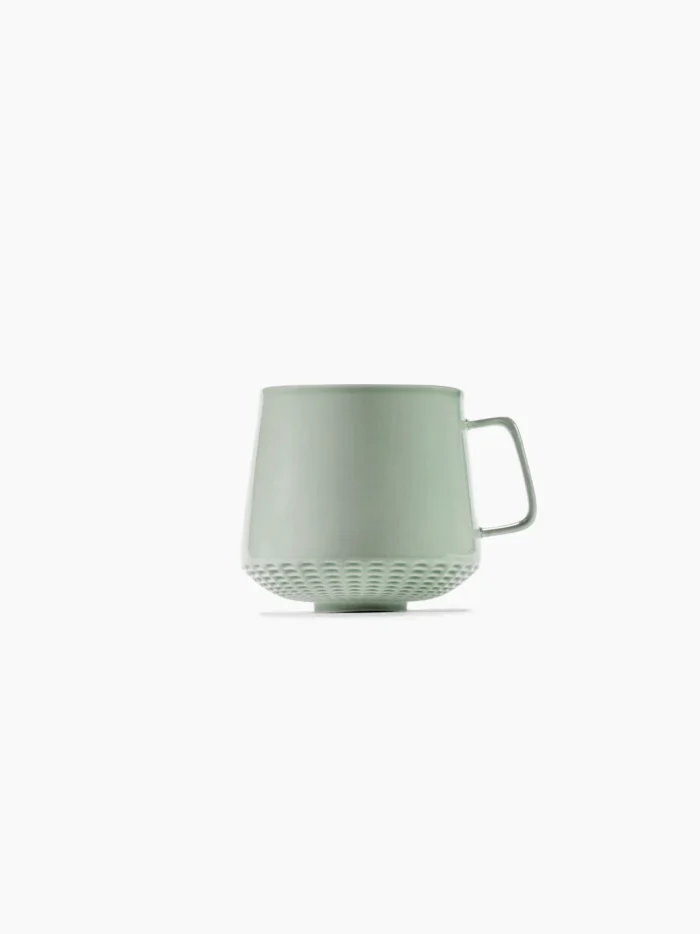 TEA CUP GREEN NIDO L 10 W 7.5 H 8 CM