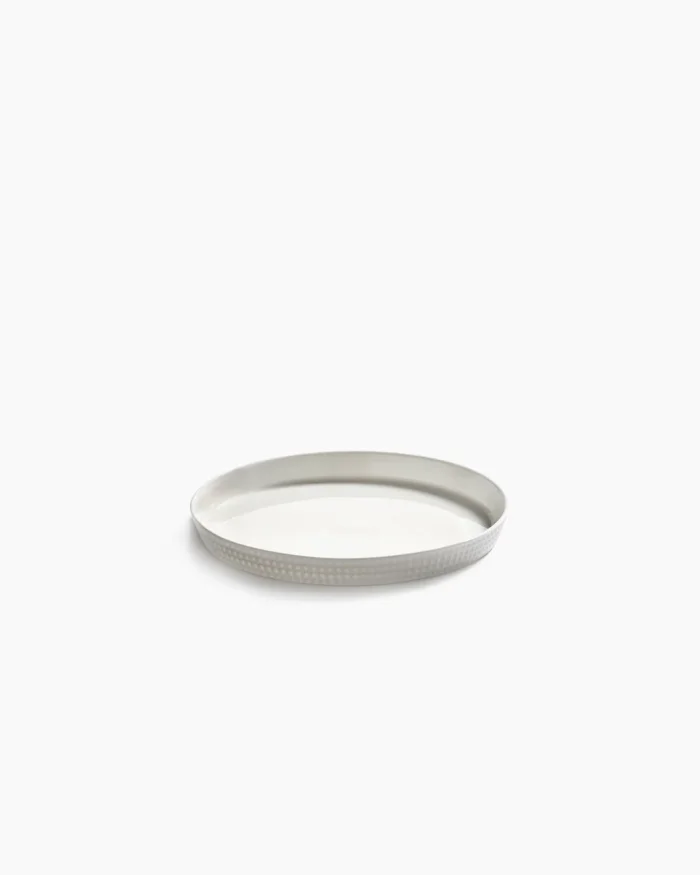 PLATE RAISED EDGE M WHITE NIDO L 16 W 16 H 1.6 CM