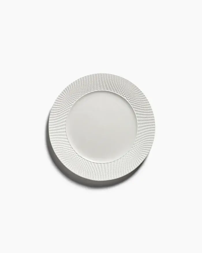 PLATE M WHITE NIDO L 24 W 24 H 1.6 CM
