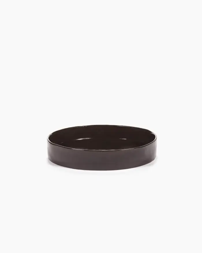 DEEP PLATE L EBONY LA MÈRE L 25 W 25 H 4.5 CM
