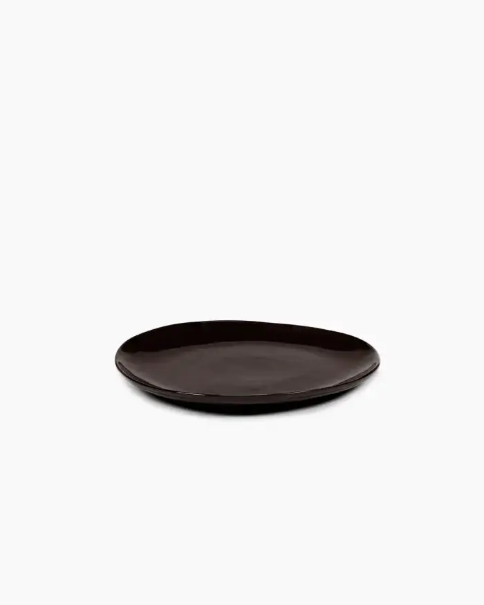 PLATE L EBONY LA MÈRE L 25 W 25 H 2.5 CM