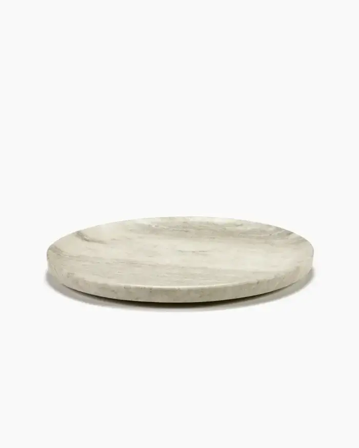 TRAY OVAL LIGHT BROWN DUNE L 46 W 36 H 4 CM