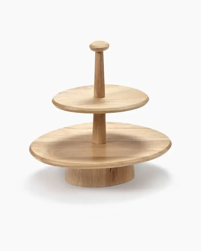 CAKE STAND 01 TWO TIER DUNE L 41 W 39 H 38.5 CM