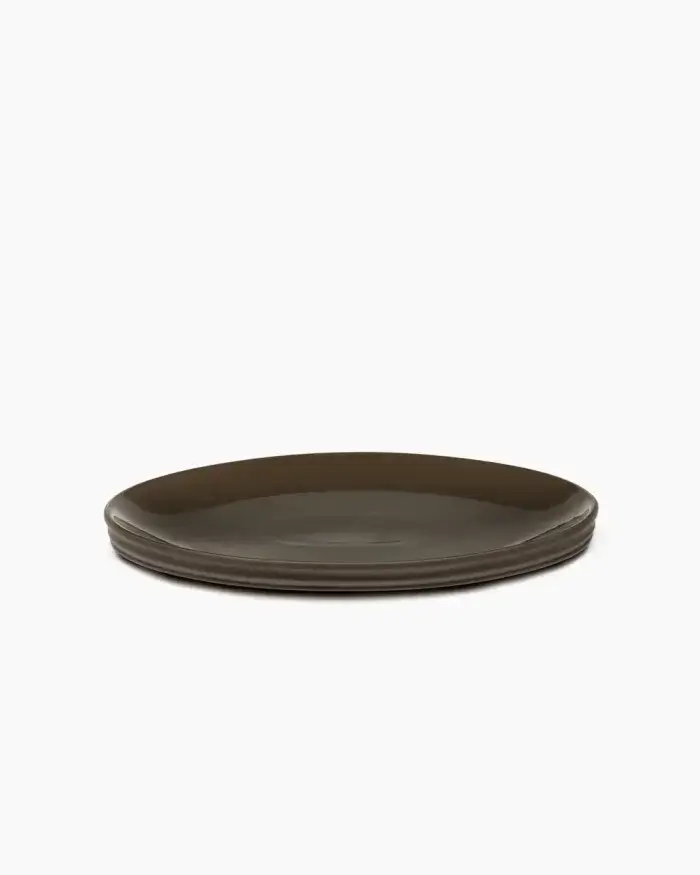 SERVING DISH OVAL S SLATE DUNE L 46 W 34 H 4 CM