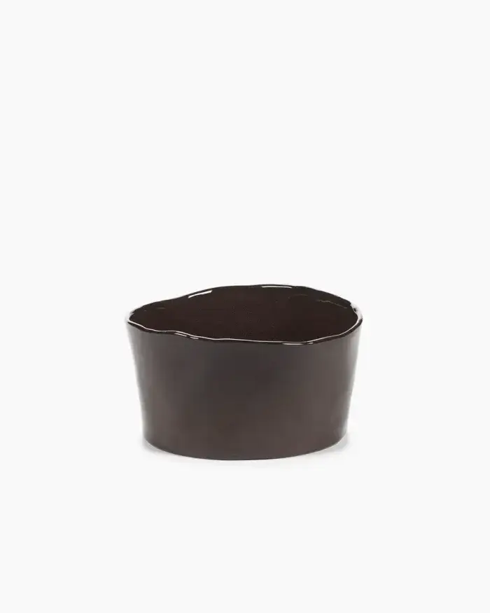 HIGH BOWL STRAIGHT EBONY LA MÈRE L 18 W 18 H 9.5 CM