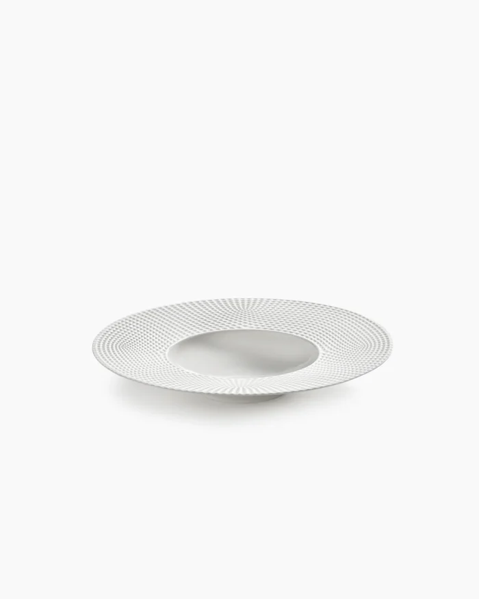 DEEP PLATE WIDE EDGE WHITE NIDO L  28 W  28 H 5 CM