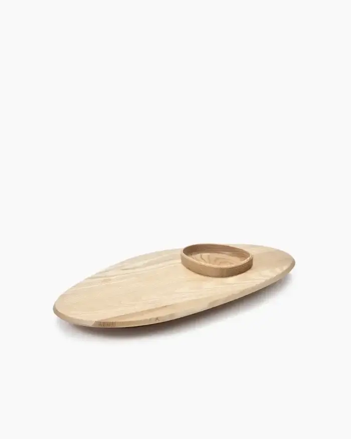 PLATTER + BOWL 01 DUNE L 60.5 W 34.5 H 8 CM