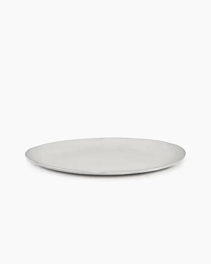 OVAL PLATE OFF WHITE LA MÈRE L 37.5 W 27.5 H 2 CM