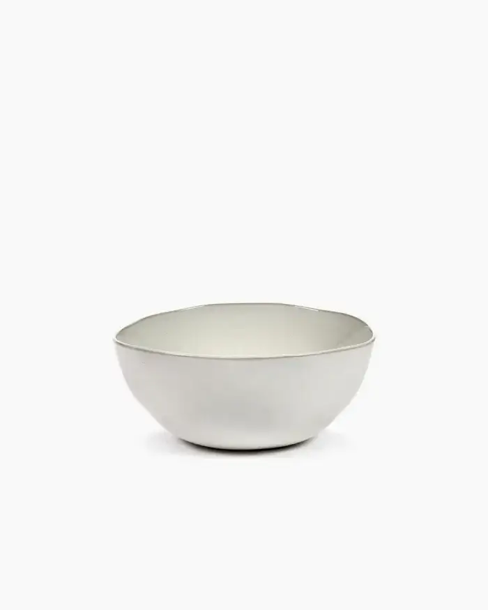 HIGH BOWL OFF WHITE LA MÈRE L 21 W 21 H 9.5 CM