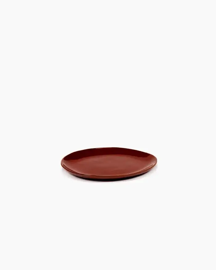 PLATE S VENETIAN RED LA MÈRE L 18 W 18 H 1.5 CM